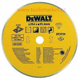 DeWALT DT3734 Diamantový kotouč pro řezačku D24000 na kámen a porcelán, 254 mm