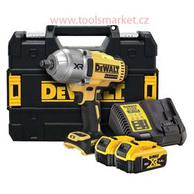 DeWALT DCF900P2T 18V AKU rázový utahovák, 2x5Ah, nabíječka, Tstak