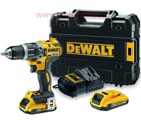 DeWALT DCD796D2 Aku příklepová vrtačka XR (70Nm/18V/2x2,0Ah) kufr Tstak